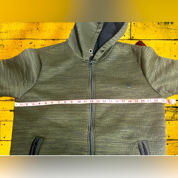 Akademiks Y2K Vintage Large Sherpa-Lined Men’s Streetwear Hoodie - EUC - Picture 3 of 9